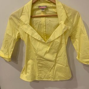 Pinup couture fitted flowers with plunging neckline